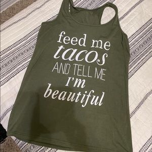 Taco Themed Tank Top